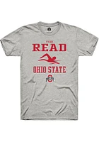 Tyler Read  Ohio State Buckeyes Ash Rally NIL Sport Icon Short Sleeve T Shirt