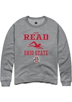Tyler Read  Rally Ohio State Buckeyes Mens Graphite NIL Sport Icon Long Sleeve Crew Sweatshirt