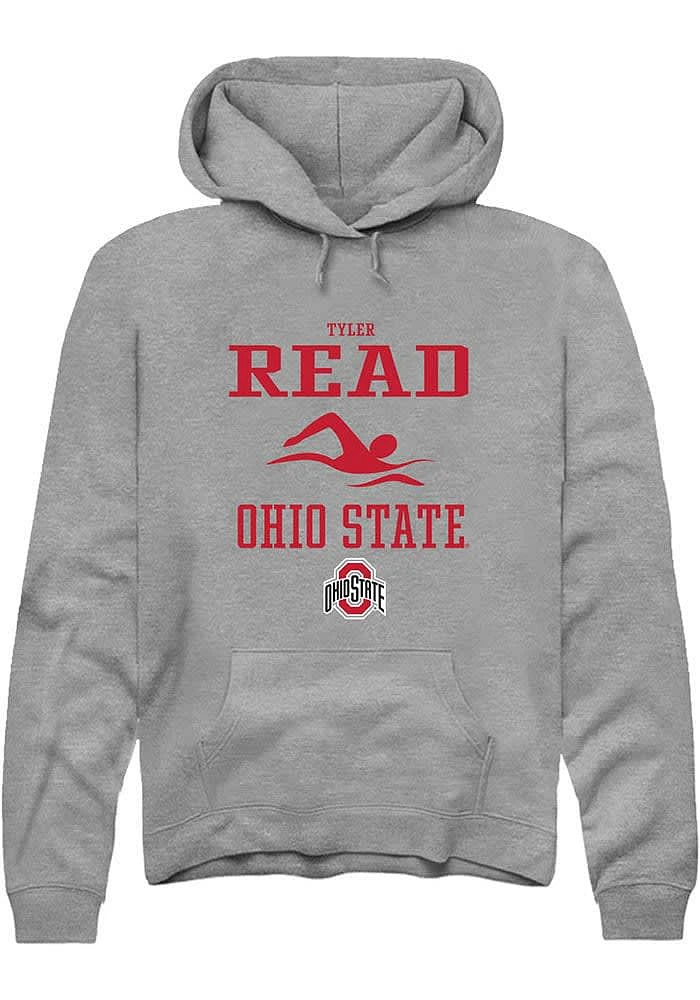 Tyler Read Rally Ohio State Buckeyes Mens Graphite NIL Sport Icon Long Sleeve Hoodie