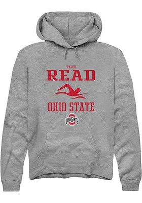 Tyler Read  Rally Ohio State Buckeyes Mens Graphite NIL Sport Icon Long Sleeve Hoodie