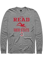 Tyler Read  Ohio State Buckeyes Graphite Rally NIL Sport Icon Long Sleeve T Shirt
