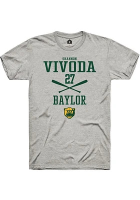 Shannon Vivoda  Baylor Bears Ash Rally NIL Sport Icon Short Sleeve T Shirt