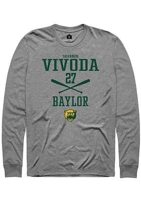 Shannon Vivoda  Baylor Bears Graphite Rally NIL Sport Icon Long Sleeve T Shirt