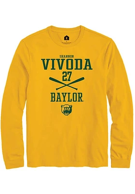 Shannon Vivoda  Baylor Bears Gold Rally NIL Sport Icon Long Sleeve T Shirt