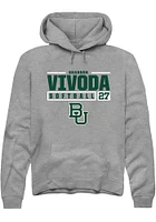 Shannon Vivoda  Rally Baylor Bears Mens Graphite NIL Stacked Box Long Sleeve Hoodie