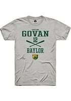 Shaylon Govan  Baylor Bears Ash Rally NIL Sport Icon Short Sleeve T Shirt