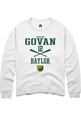 Shaylon Govan Rally Baylor Bears Mens NIL Sport Icon Long Sleeve Crew Sweatshirt