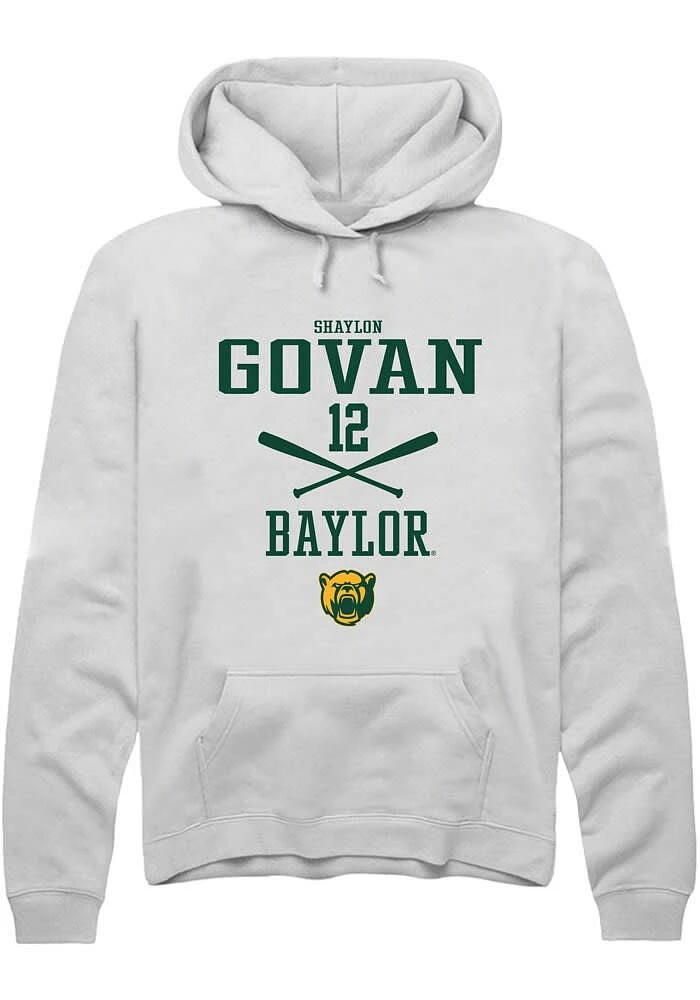 Shaylon Govan Rally Baylor Bears Mens NIL Sport Icon Long Sleeve Hoodie