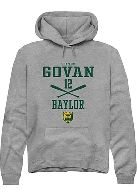 Shaylon Govan  Rally Baylor Bears Mens Graphite NIL Sport Icon Long Sleeve Hoodie