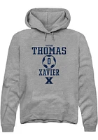 Taylor Thomas  Rally Xavier Musketeers Mens Graphite NIL Sport Icon Long Sleeve Hoodie