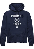 Taylor Thomas  Rally Xavier Musketeers Mens Navy Blue NIL Sport Icon Long Sleeve Hoodie