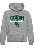 Shaylon Govan  Rally Baylor Bears Mens Graphite NIL Stacked Box Long Sleeve Hoodie