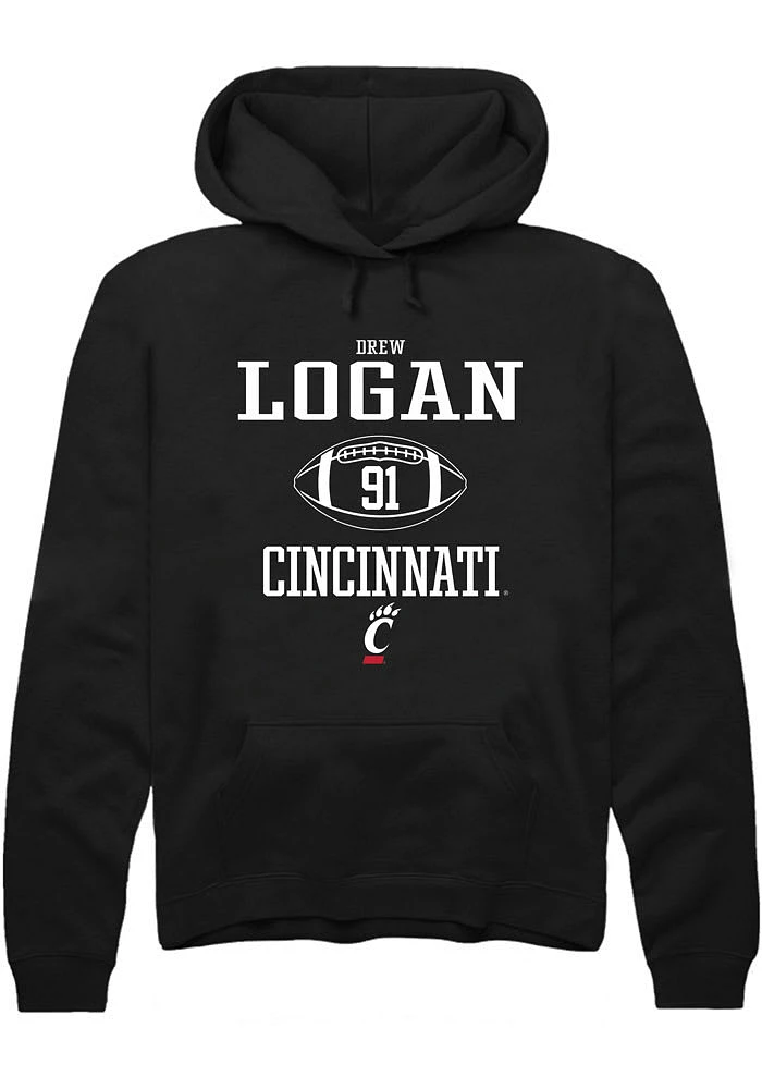 Drew Logan Rally Cincinnati Bearcats Mens NIL Sport Icon Long Sleeve Hoodie