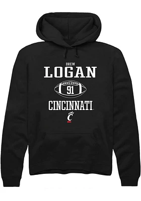 Drew Logan Rally Cincinnati Bearcats Mens NIL Sport Icon Long Sleeve Hoodie