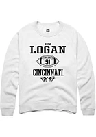 Drew Logan Rally Cincinnati Bearcats Mens NIL Sport Icon Long Sleeve Crew Sweatshirt