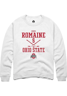 Chris Romaine Rally Ohio State Buckeyes Mens NIL Sport Icon Long Sleeve Crew Sweatshirt