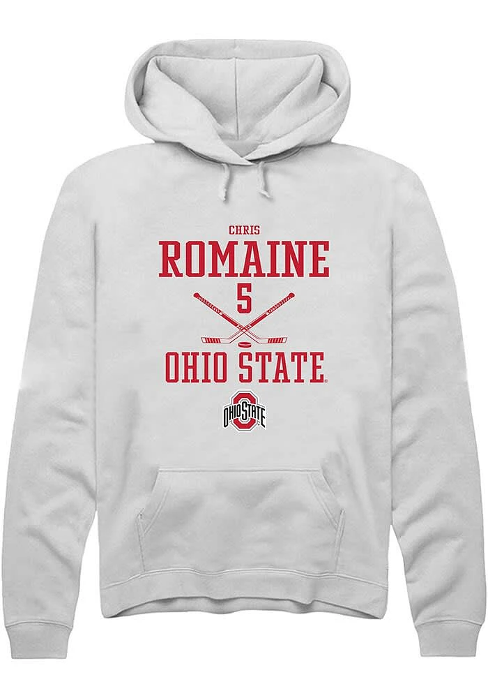 Chris Romaine Rally Ohio State Buckeyes Mens NIL Sport Icon Long Sleeve Hoodie