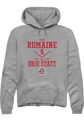Chris Romaine  Rally Ohio State Buckeyes Mens Graphite NIL Sport Icon Long Sleeve Hoodie