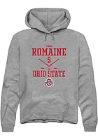 Chris Romaine  Rally Ohio State Buckeyes Mens Graphite NIL Sport Icon Long Sleeve Hoodie