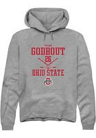 Dylan Godbout  Rally Ohio State Buckeyes Mens Graphite NIL Sport Icon Long Sleeve Hoodie
