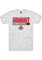 Dylan Godbout Ohio State Buckeyes Rally NIL Stacked Box Short Sleeve T Shirt
