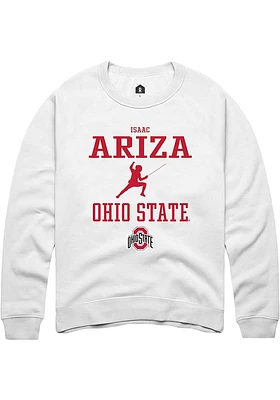 Isaac Ariza Rally Ohio State Buckeyes Mens NIL Sport Icon Long Sleeve Crew Sweatshirt