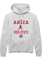 Isaac Ariza Rally Ohio State Buckeyes Mens NIL Sport Icon Long Sleeve Hoodie