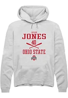 Jaylen Jones Rally Ohio State Buckeyes Mens NIL Sport Icon Long Sleeve Hoodie