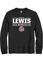 Nathan Lewis Ohio State Buckeyes Rally NIL Stacked Box Long Sleeve T Shirt