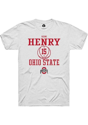 Seini Henry Ohio State Buckeyes Rally NIL Sport Icon Short Sleeve T Shirt