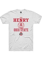 Seini Henry Ohio State Buckeyes Rally NIL Sport Icon Short Sleeve T Shirt