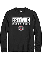 Zach Freeman Ohio State Buckeyes Rally NIL Stacked Box Long Sleeve T Shirt
