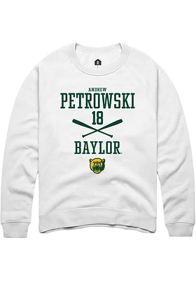 Andrew Petrowski Rally Baylor Bears Mens NIL Sport Icon Long Sleeve Crew Sweatshirt