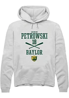 Andrew Petrowski  Rally Baylor Bears Mens White NIL Sport Icon Long Sleeve Hoodie