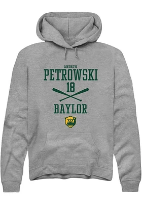 Andrew Petrowski  Rally Baylor Bears Mens Graphite NIL Sport Icon Long Sleeve Hoodie