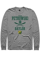Andrew Petrowski  Baylor Bears Graphite Rally NIL Sport Icon Long Sleeve T Shirt