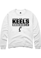Alyse Keels Rally Cincinnati Bearcats Mens NIL Stacked Box Long Sleeve Crew Sweatshirt