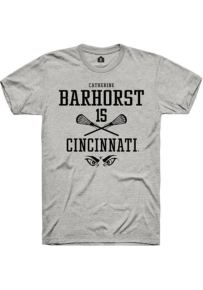 Catherine Barhorst  Cincinnati Bearcats Ash Rally NIL Sport Icon Short Sleeve T Shirt