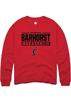 Catherine Barhorst Rally Cincinnati Bearcats Mens NIL Stacked Box Long Sleeve Crew Sweatshirt