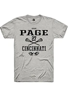 Chloe Page  Cincinnati Bearcats Ash Rally NIL Sport Icon Short Sleeve T Shirt