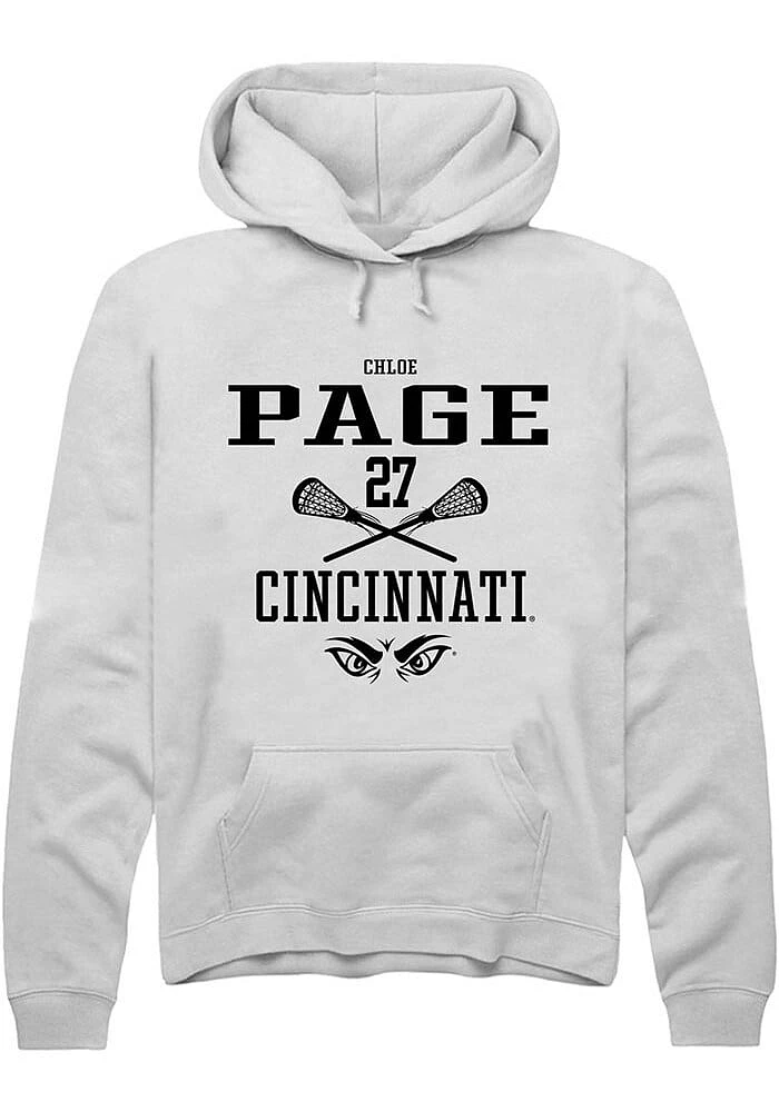 Chloe Page Rally Cincinnati Bearcats Mens NIL Sport Icon Long Sleeve Hoodie