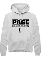 Chloe Page Rally Cincinnati Bearcats Mens NIL Stacked Box Long Sleeve Hoodie