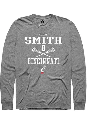 Gillian Smith  Cincinnati Bearcats Graphite Rally NIL Sport Icon Long Sleeve T Shirt