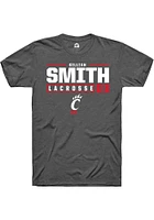 Gillian Smith  Cincinnati Bearcats Dark Grey Rally NIL Stacked Box Short Sleeve T Shirt