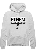 gracie ethem Rally Cincinnati Bearcats Mens NIL Stacked Box Long Sleeve Hoodie