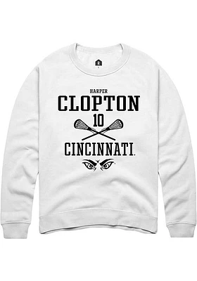 Harper Clopton Rally Cincinnati Bearcats Mens NIL Sport Icon Long Sleeve Crew Sweatshirt