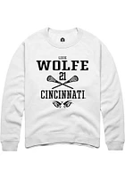 Lexie Wolfe Rally Cincinnati Bearcats Mens NIL Sport Icon Long Sleeve Crew Sweatshirt