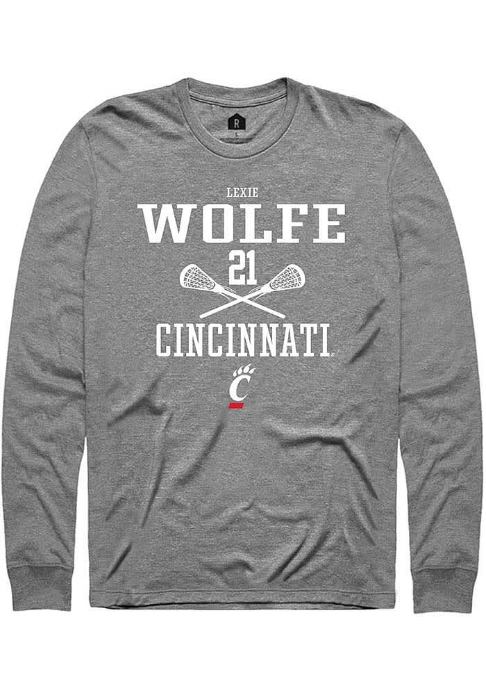 Lexie Wolfe  Cincinnati Bearcats Graphite Rally NIL Sport Icon Long Sleeve T Shirt