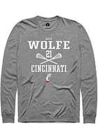 Lexie Wolfe  Cincinnati Bearcats Graphite Rally NIL Sport Icon Long Sleeve T Shirt