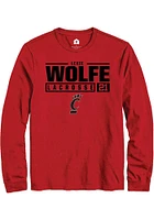 Lexie Wolfe Cincinnati Bearcats Rally NIL Stacked Box Long Sleeve T Shirt